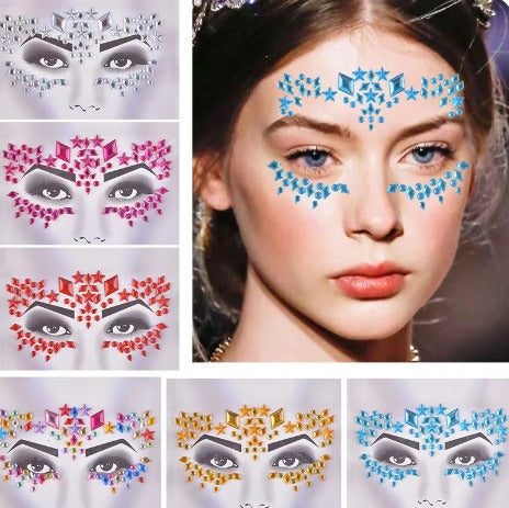 Gemas Adhesivas para Rostro Halloween - 2