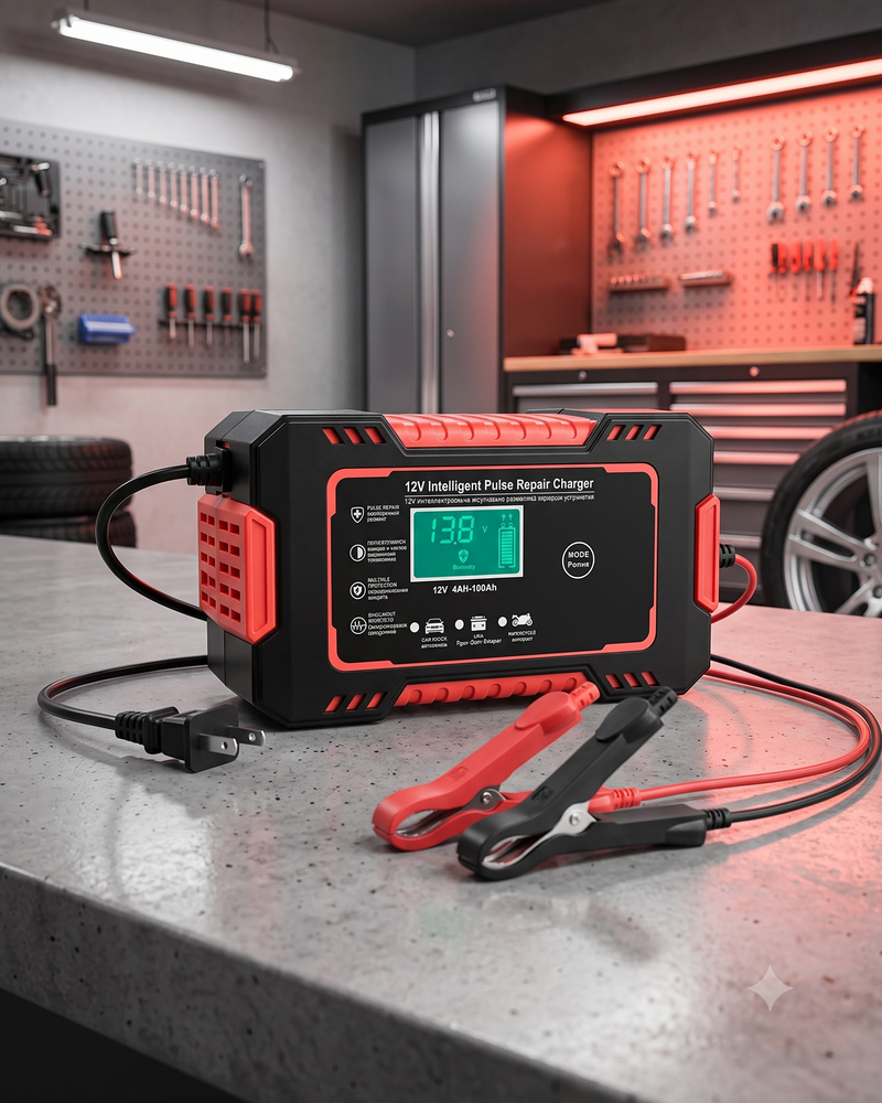 Cargador de Batería de Carro Inteligente 12V 6A TK-300 - 1