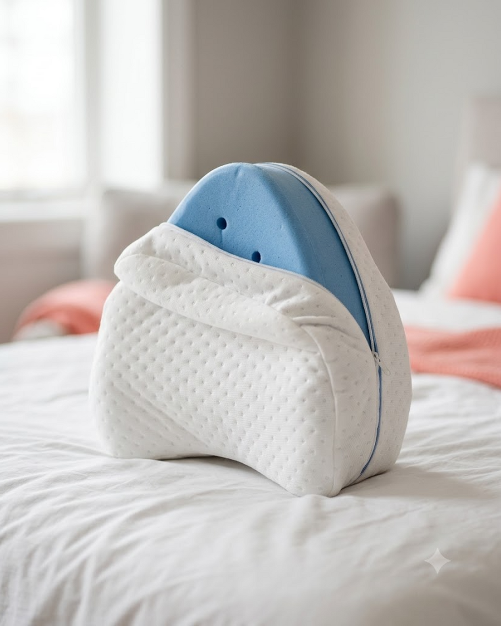 Cojín Ergonómico para Piernas y Rodillas con Funda Extraíble