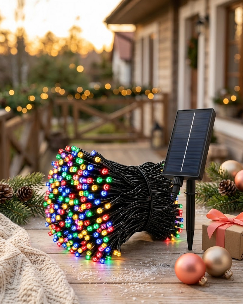 Luces Navideñas Lineales Solares 500 Leds - 1