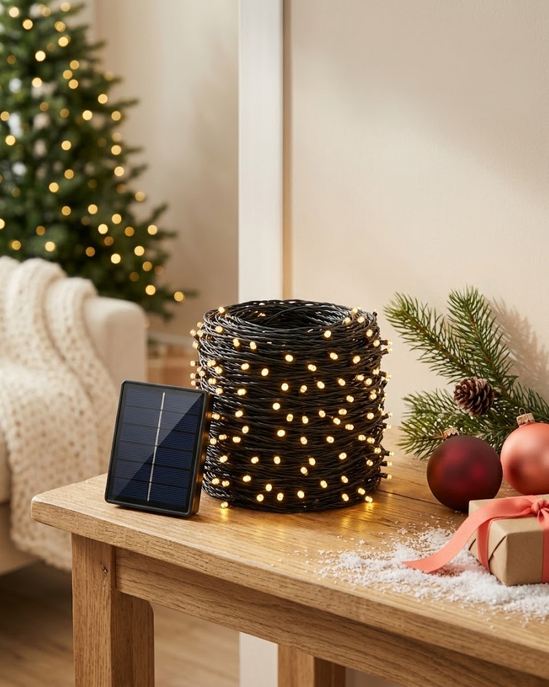 Luces Navideñas Solares Lineales 1000 Leds - 1