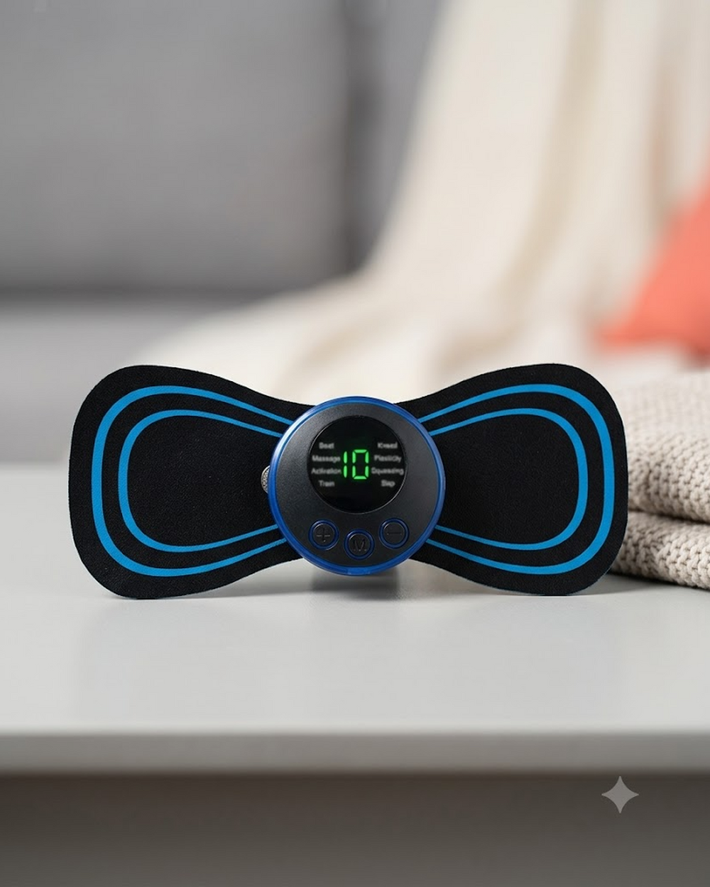 Mini Masajeador Eléctrico de Parche con 8 Modos y Pantalla Digital