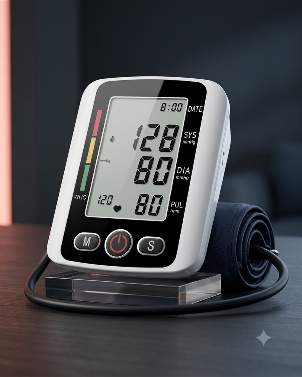 Tensiómetro Digital de Brazo con Pantalla LCD y Memoria