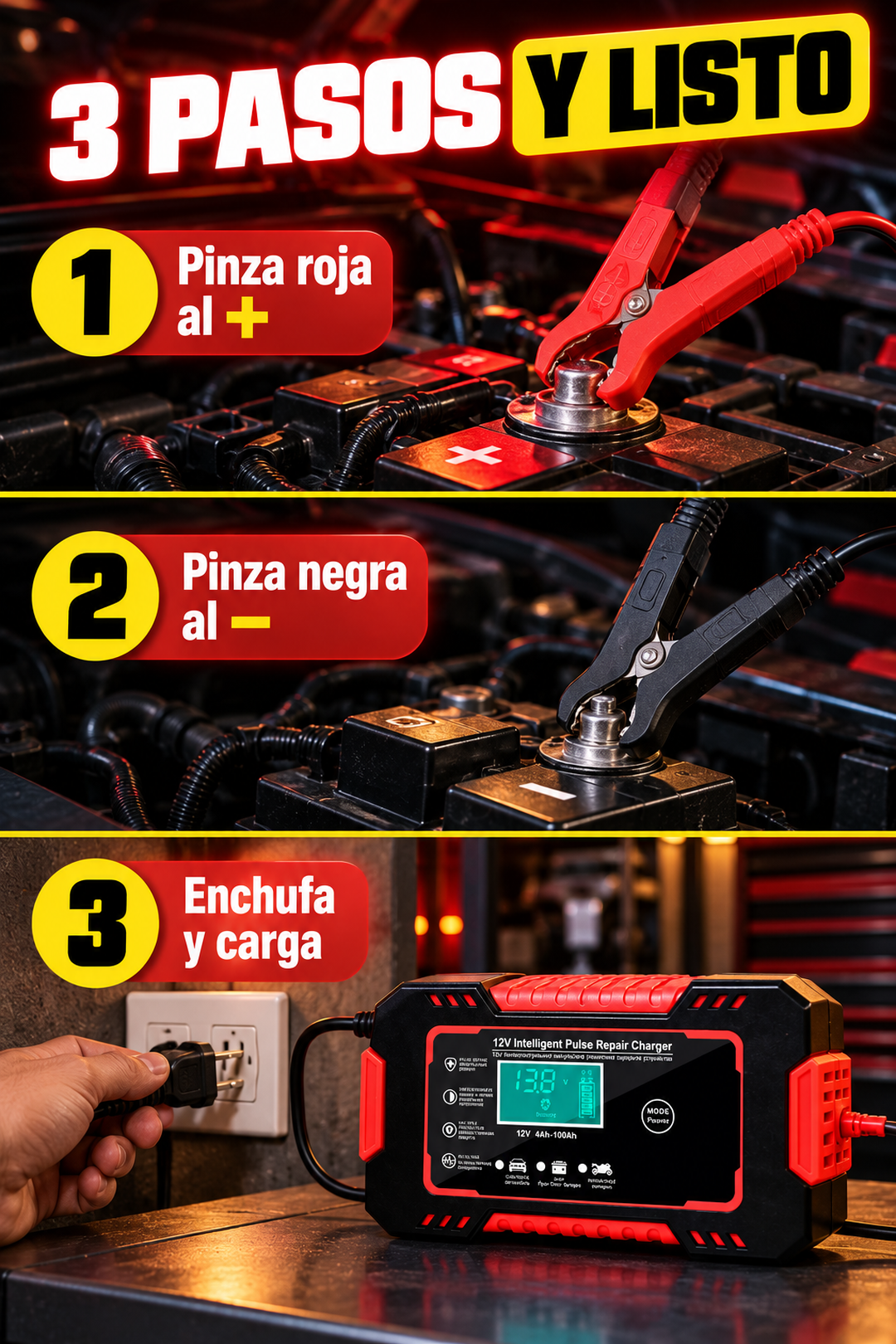 3. Conecta, enchufa y listo
