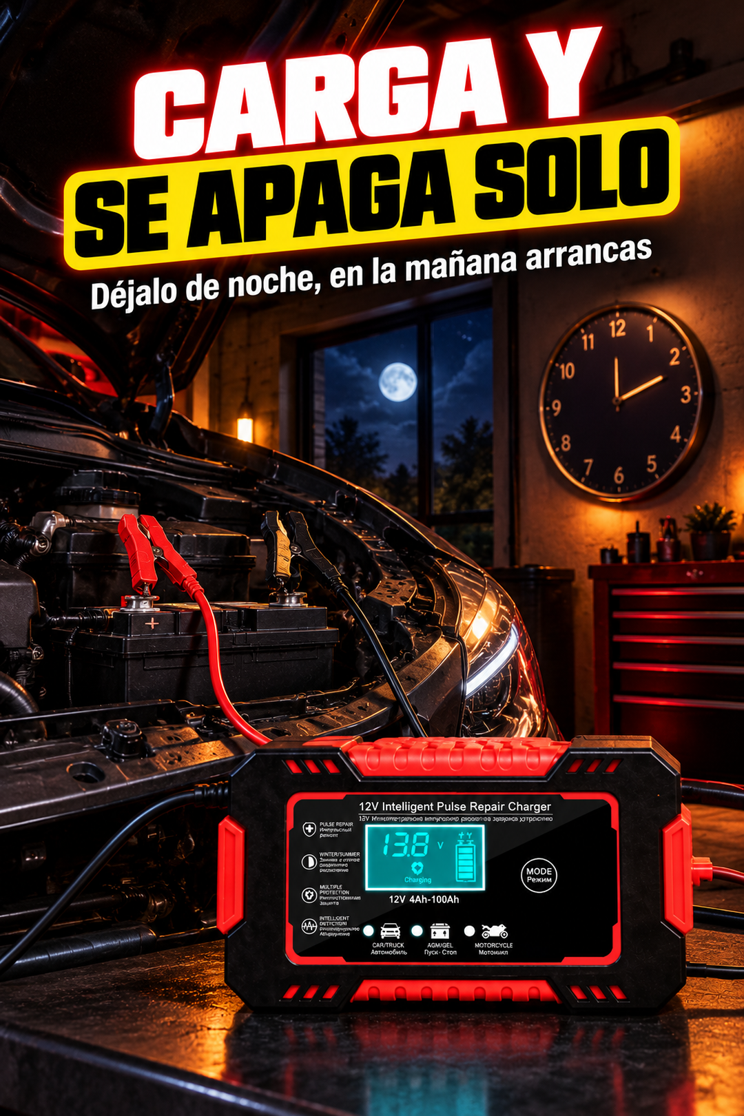 8. Se apaga solo al terminar